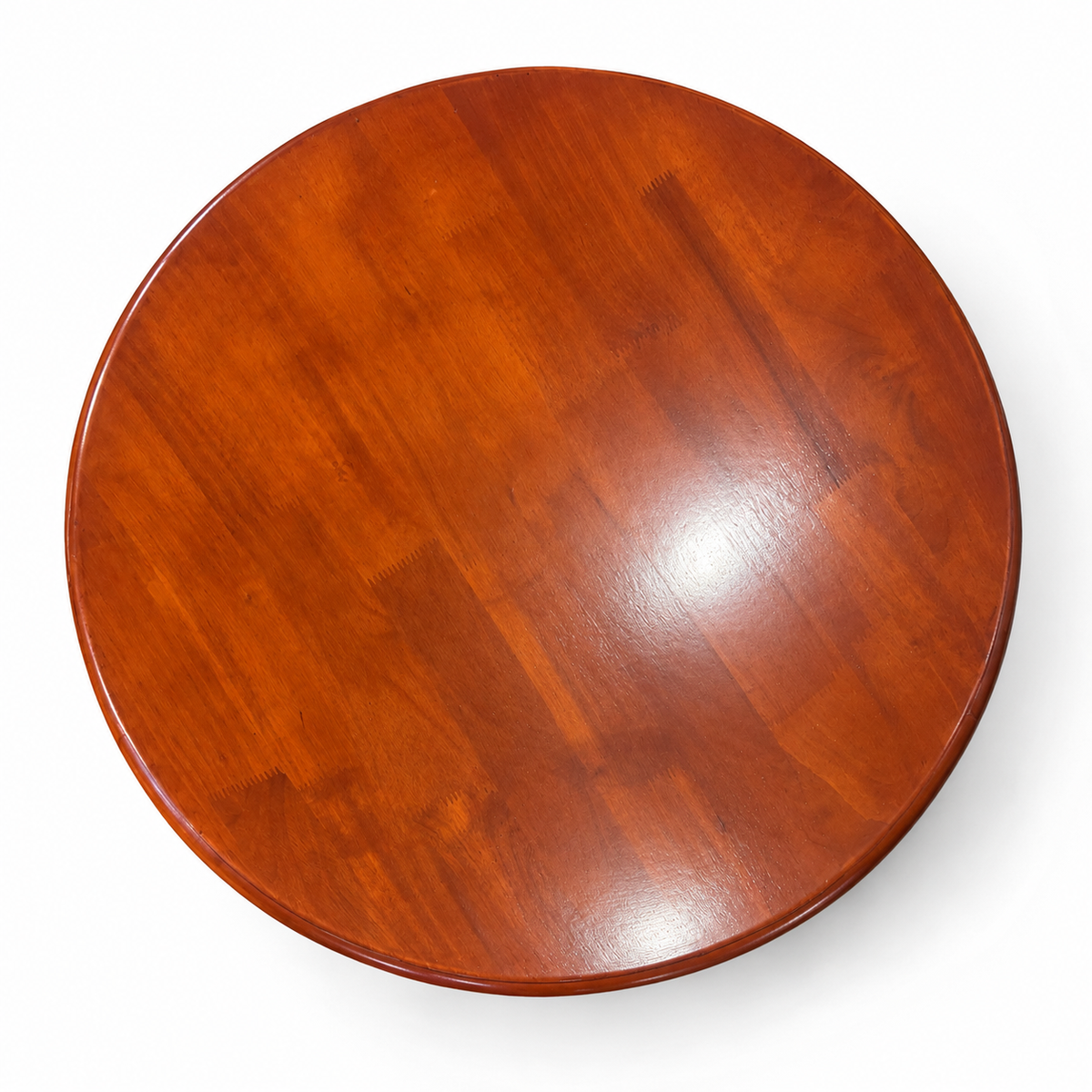 Round Teapoy- Solid Rubwood